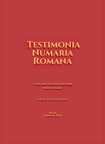 Testimonia Numaria Romana | Melville Jones, J.R.