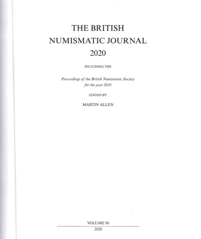 The British Numismatic Journal + Volume 90 2020