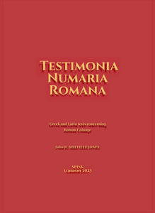 Testimonia Numaria Romana | Melville Jones, J.R.