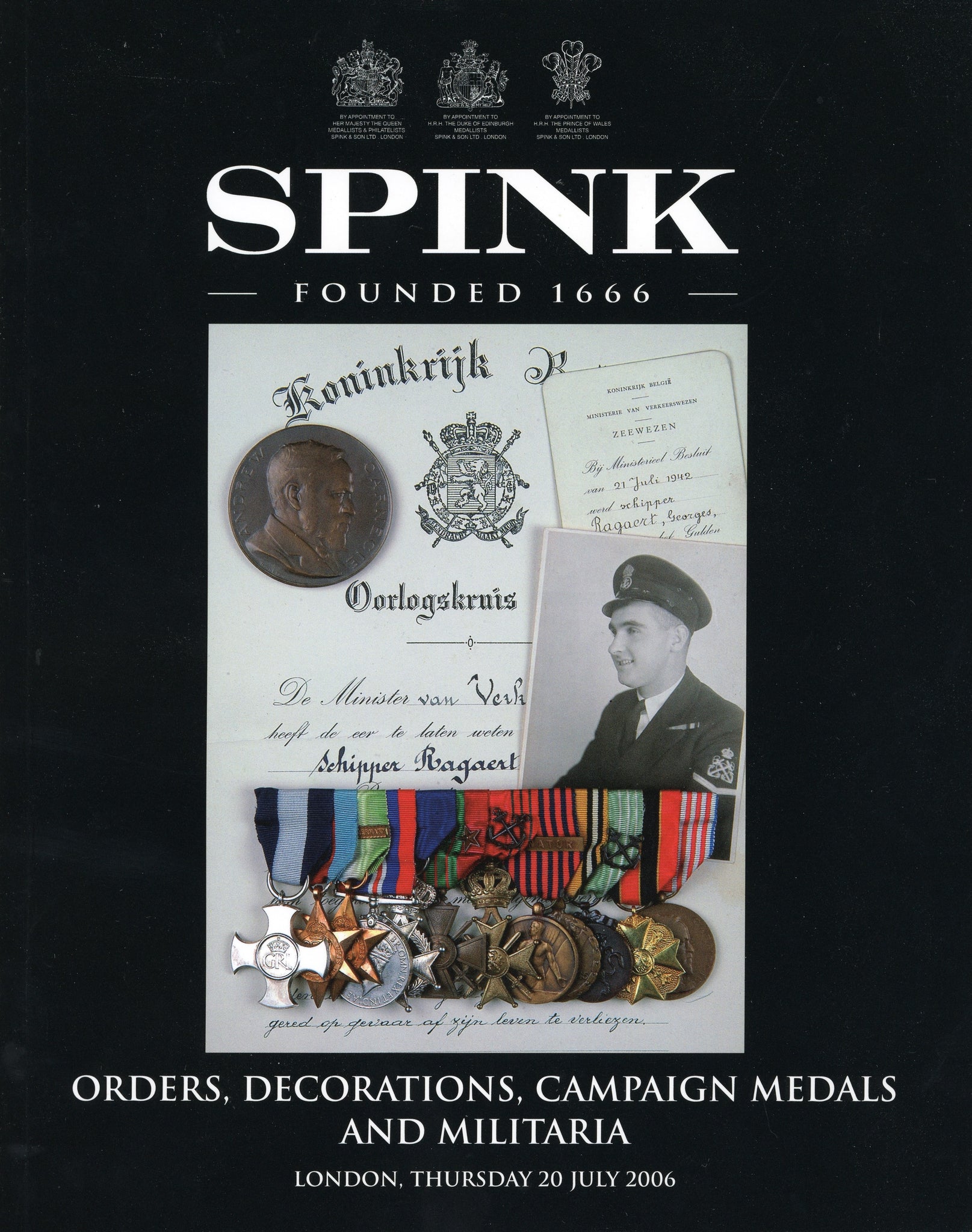 Orders, Decorations, Campaign Medals and Militaria - 20 July 2006 - Spink London