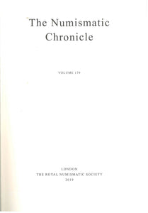 Royal Numismatic Society Numismatic Chronicle 2019 (volume 179)